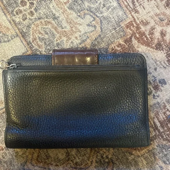 Brighton Brown and Black Wallet - Picture 2 of 8